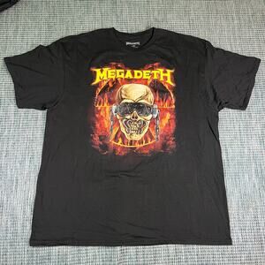 MegaDeth Crush The World Tour 2023 Black  Sz 2XL adult New